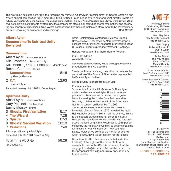 Albert Ayler: Summertime To Spiritual Unity Revisited - slide-1