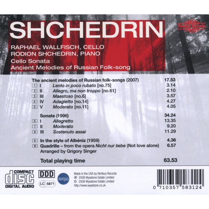 SHCHEDRIN: Cello Sonata - Ancient Melodies Of Russian Folk-song - slide-1
