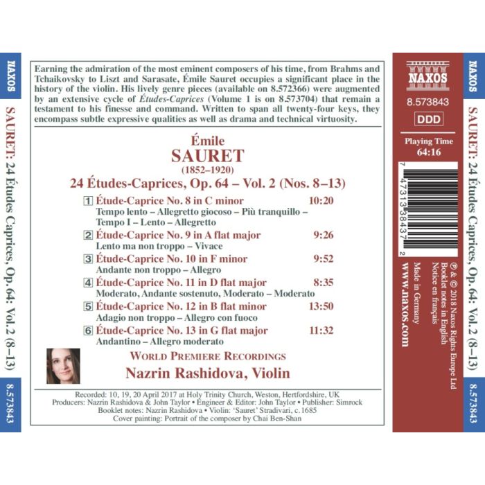 Sauret: 24 Etudes-Caprices, Op. 64 - Vol. 2 - slide-1