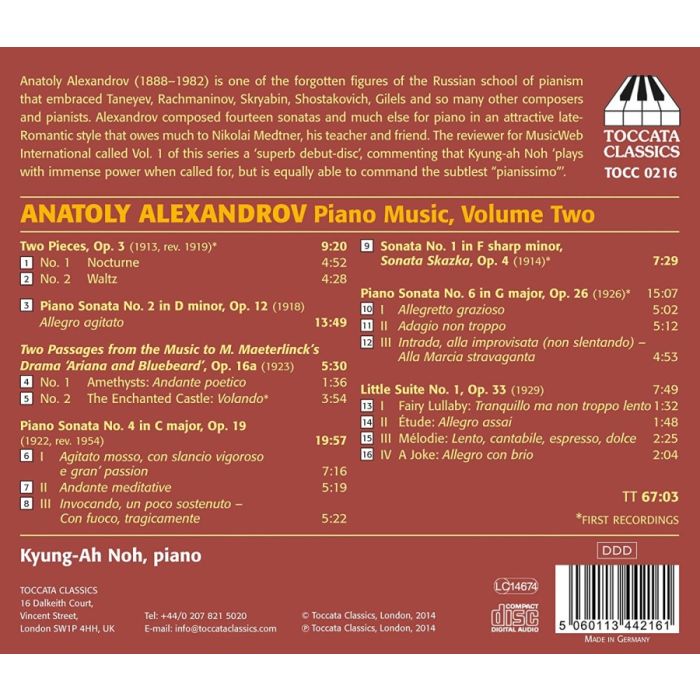 Alexandrov: Piano Music Vol. 2 - slide-1