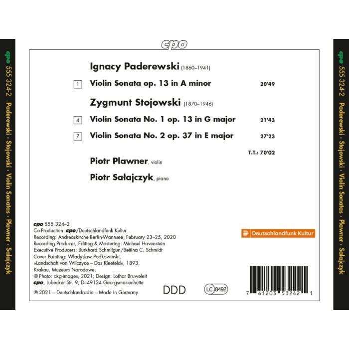 Paderewski & Stojowski: Violin Sonatas - slide-1