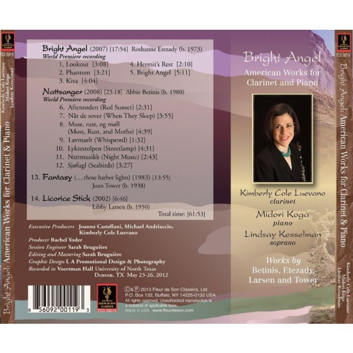 Bright Angel - American Works for Clarinet and Piano - slide-1