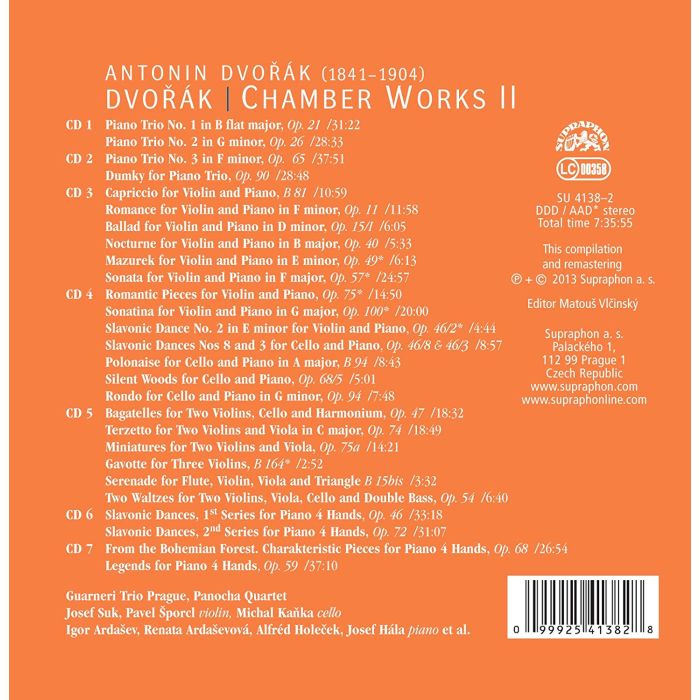 Dvorak: Chamber Works II - Piano Trios, Piano Duets, String Trios, Bagatelles, Works for Violin & Piano - slide-1