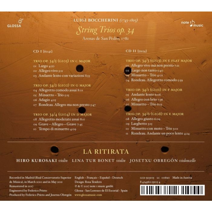 Boccherini: String Trios op. 34 - slide-1