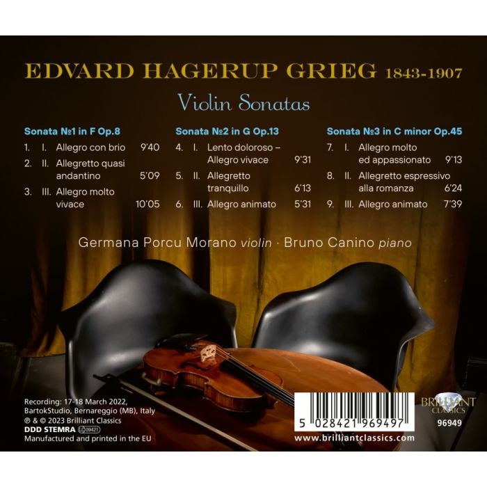 Grieg: Violin Sonatas - slide-1