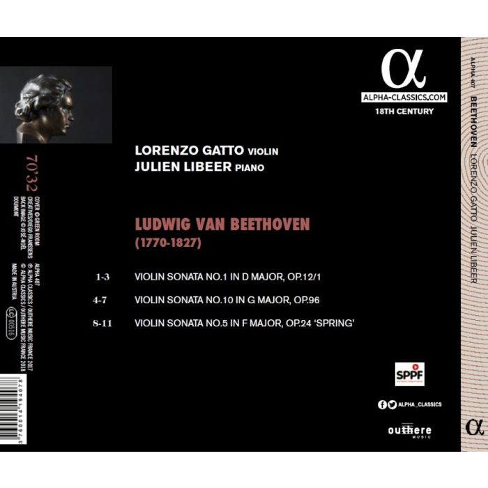 Beethoven: Violin Sonatas Nos. 1; 10 & 5 