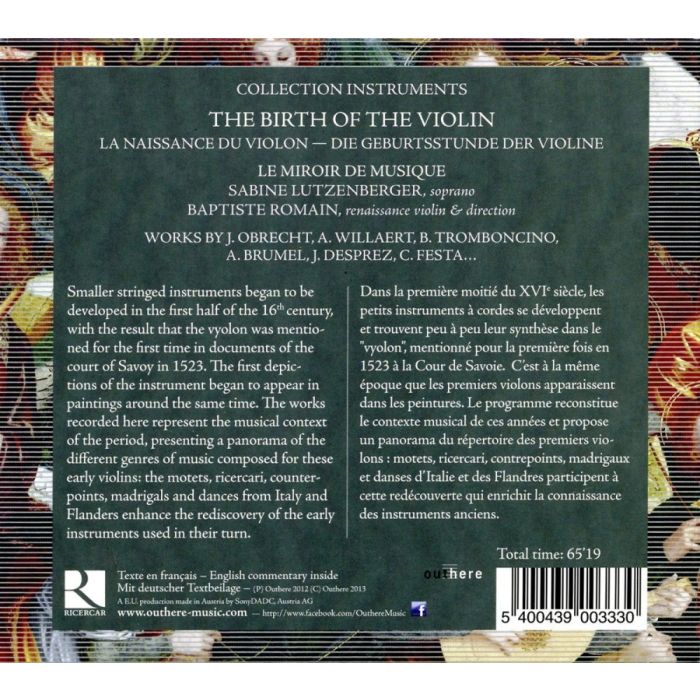 The Birth of the Violin - Josquin Desprez, Obrecht, Festa, Brumel, Willaert, ... - slide-1