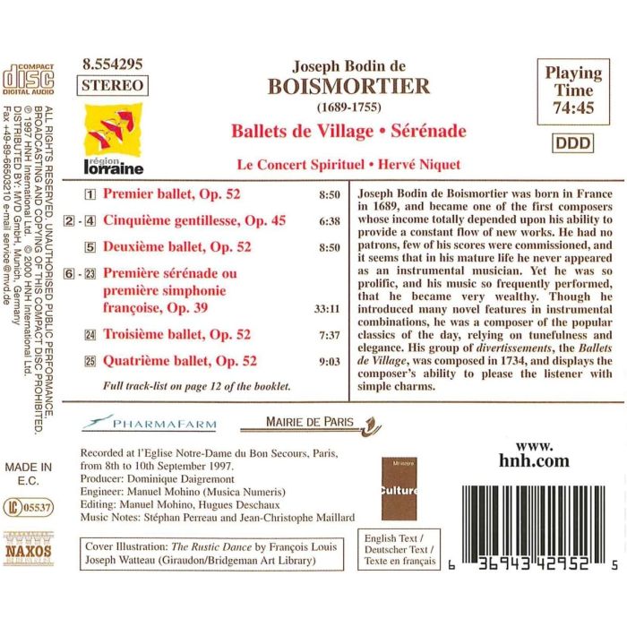 BOISMORTIER: Ballets de Village - slide-1