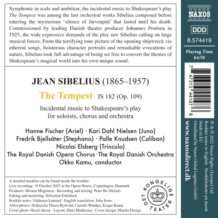 Sibelius: The Tempest Op. 109 - slide-1