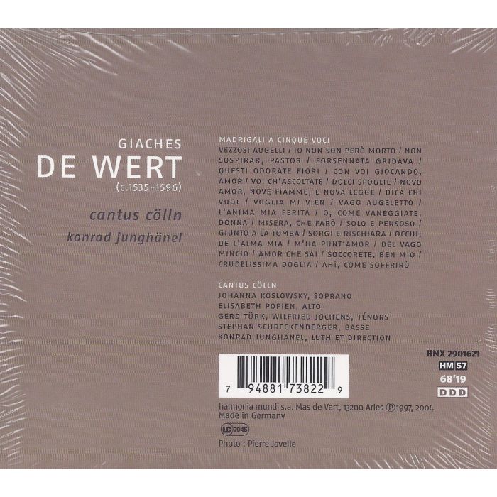 De Wert: Madrigaux - slide-1
