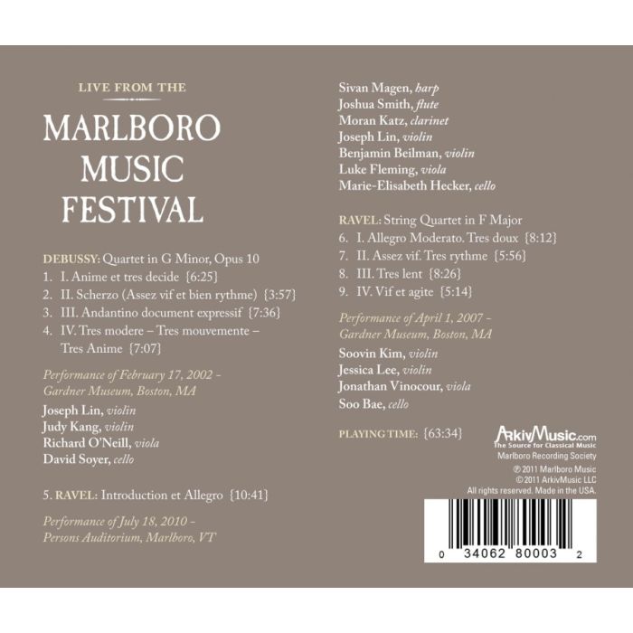 Live from the Marlboro Music Festival Vol. 3 - slide-1