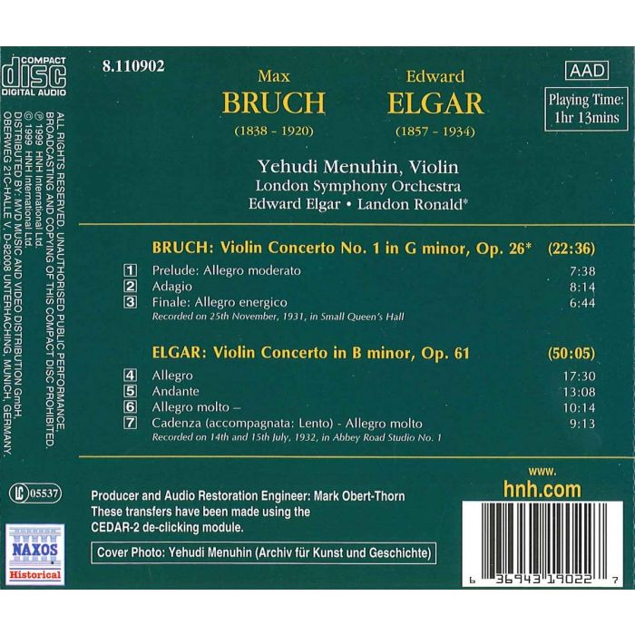 Elgar / Bruch: Violin Concertos - slide-1