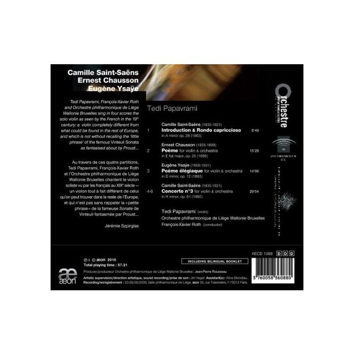 Saint-Saens: Intro & Rondo, Violin Concerto 3; Chausson, Ysaye: Poemes - slide-1