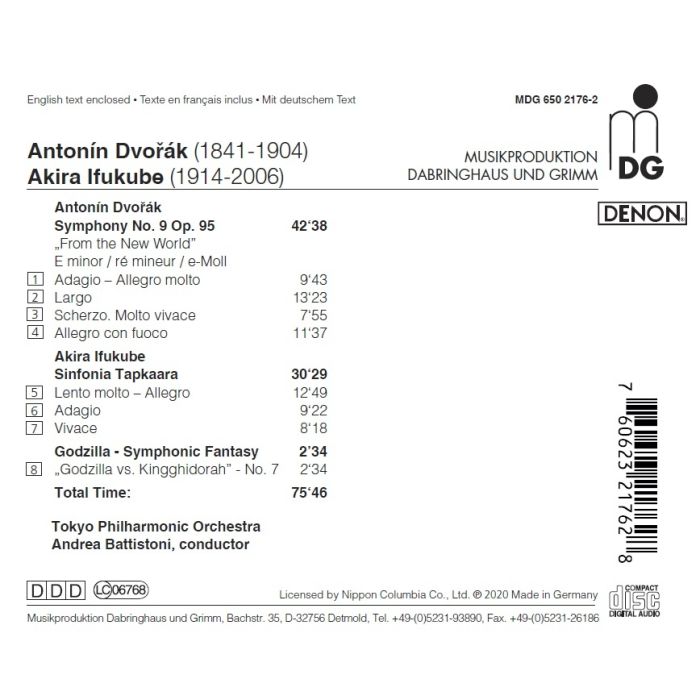 Dvorak: Symphony No. 9 „From the New World“; Ifukube: Sinfonia; Godzilla - slide-1