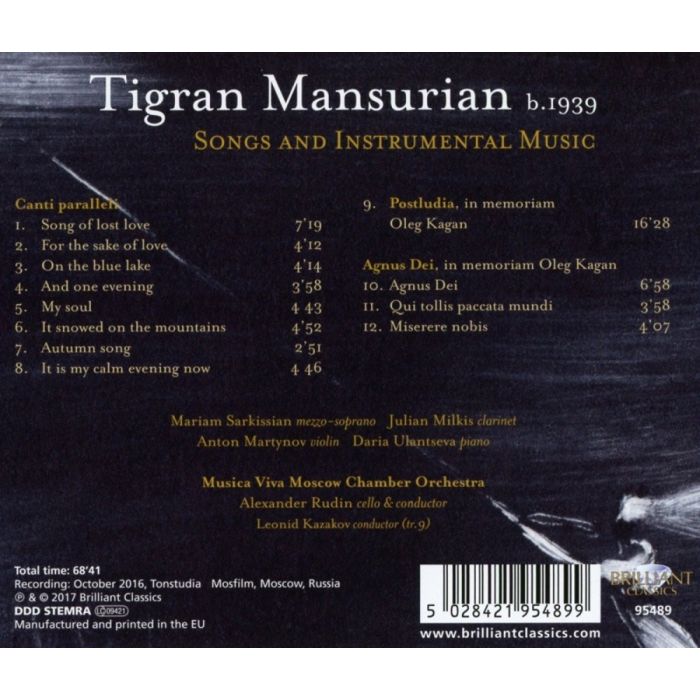 Mansurian: Songs and Instrumental Music - slide-1