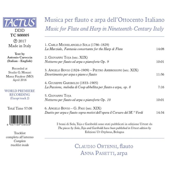 Music for Flute and Harp in 19th-Century Italy - slide-1
