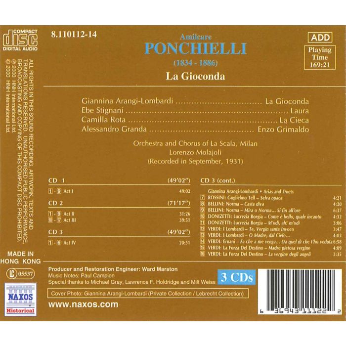 PONCHIELLI: La Gioconde - slide-1