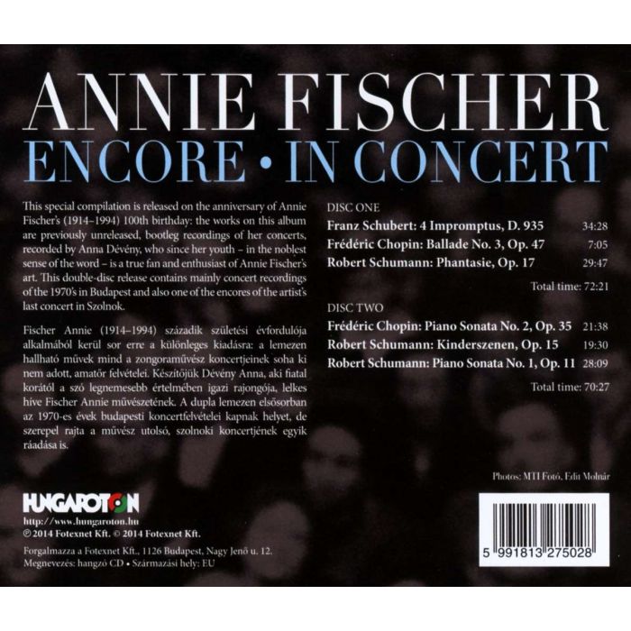 Encore - In Concert - Schubert; Chopin; Schumann - slide-1