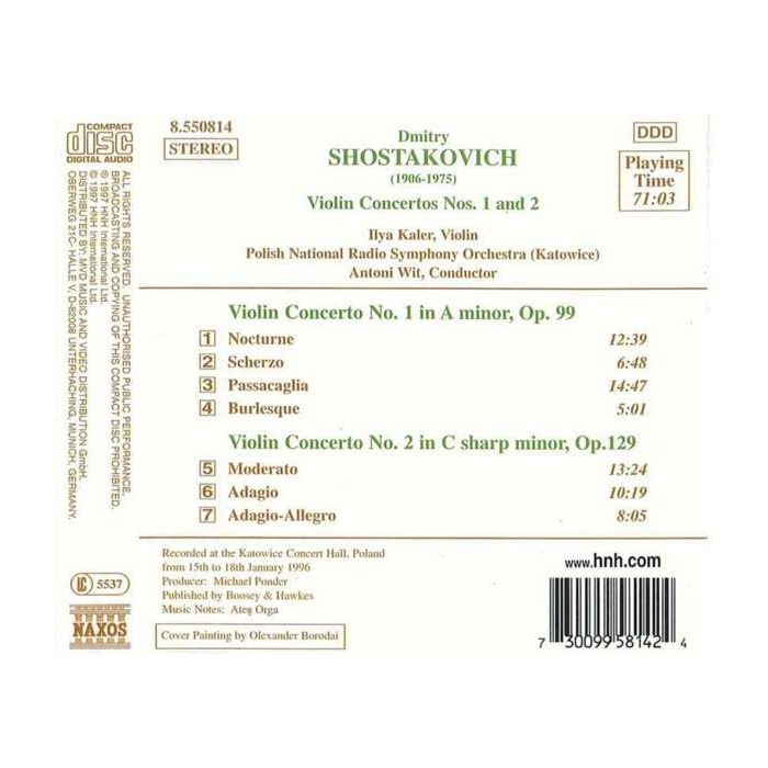 SHOSTAKOVICH: Violin Concertos - slide-1