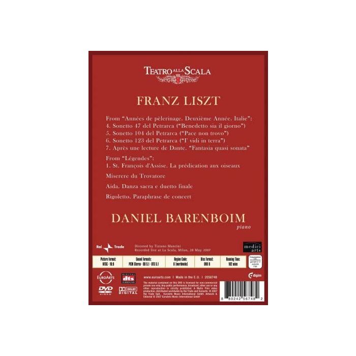 Daniel Barenboim - The Liszt Recital from La Scala - slide-1