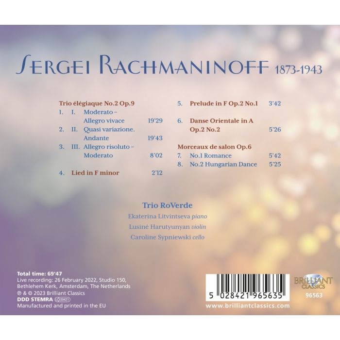 Rachmaninoff: Trio Élégiaque No. 2 Op. 9 - slide-1