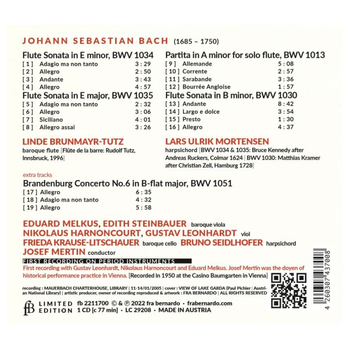 Bach: Flute Sonatas; Partita; Brandenburg Concerto No. 6 - slide-1