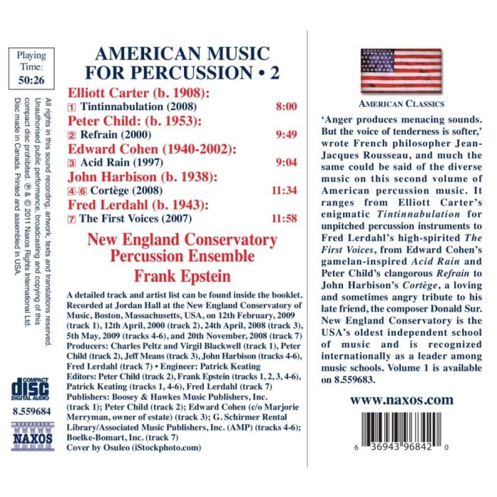 American Music for Percussion • 2 - Carter, Child, Cohen, Harbison, Lerdahl - slide-1