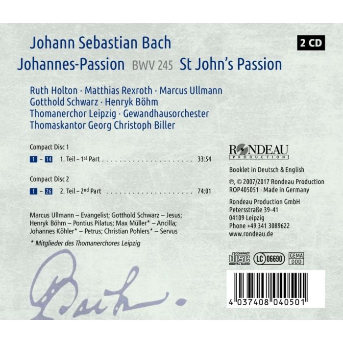 Bach: Johannes-Passion BWV 245 - slide-1