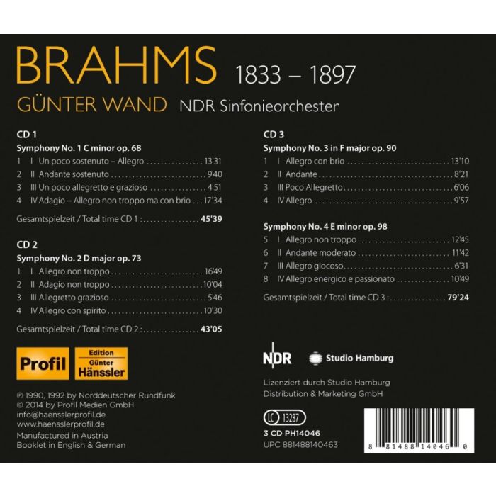 Brahms: Symphonies Nos. 1 -  4 - slide-1