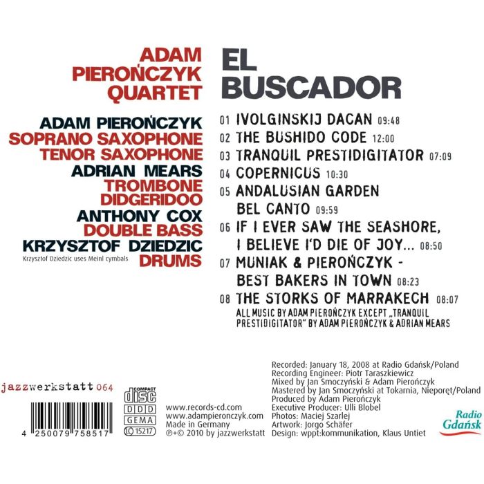 Adam Pierończyk Quartet: El Buscador - slide-1