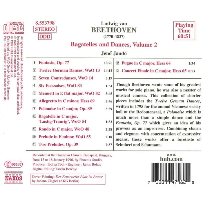 BEETHOVEN: Bagatelles and Dances - slide-1