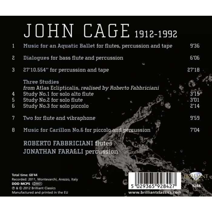 Cage: Music for an aquatic Ballet; Music for Carrilon No. 6 - slide-1