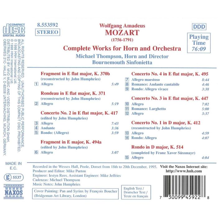 MOZART: Complete Works for Horn - slide-1