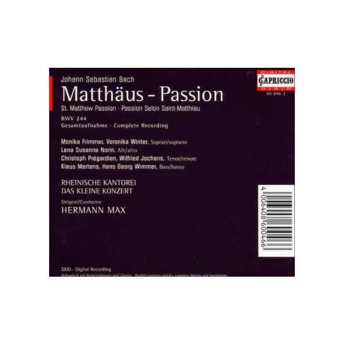 Bach: Matthaus passion (St Matthew Passion) BWV 244 - slide-1