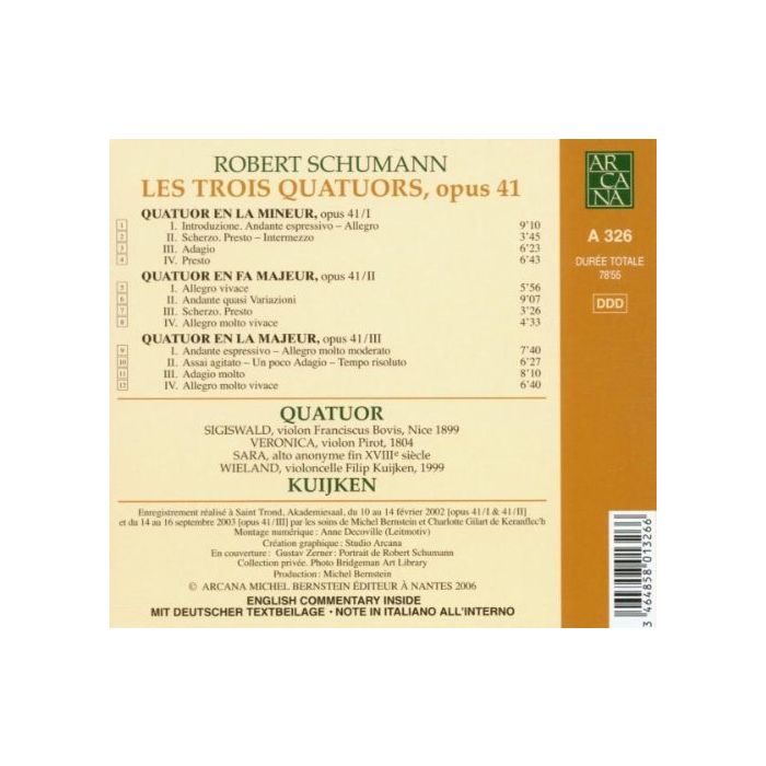 Schumann: Les trois quatuors opus 41 - slide-1