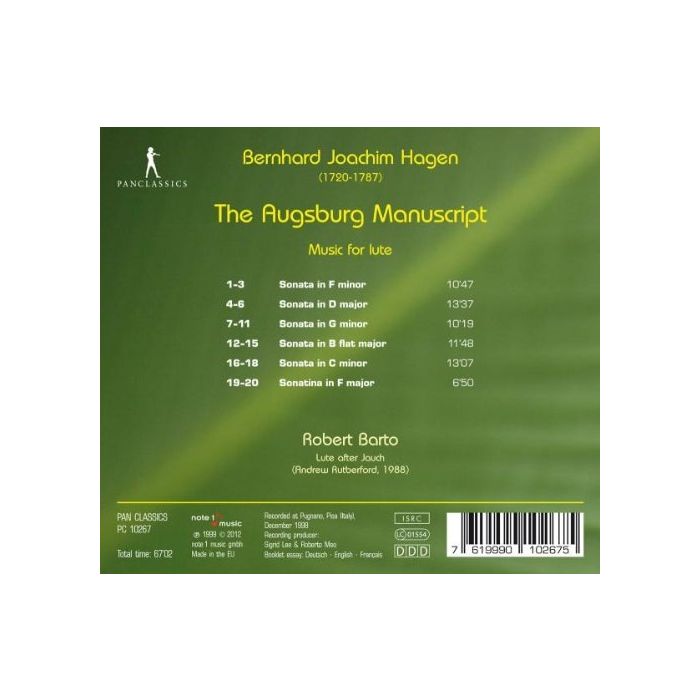 Hagen: The Augsburg Manuscript - Music for lute - slide-1
