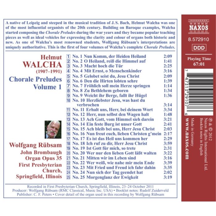 Walcha: Chorale Preludes Volume 1 - slide-1