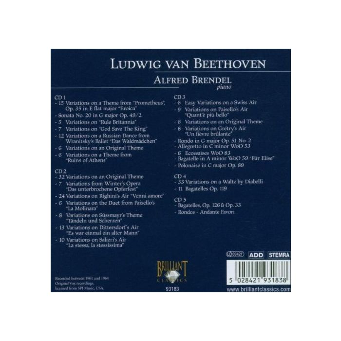 Beethoven: Piano Variations, Bagatelles - slide-1