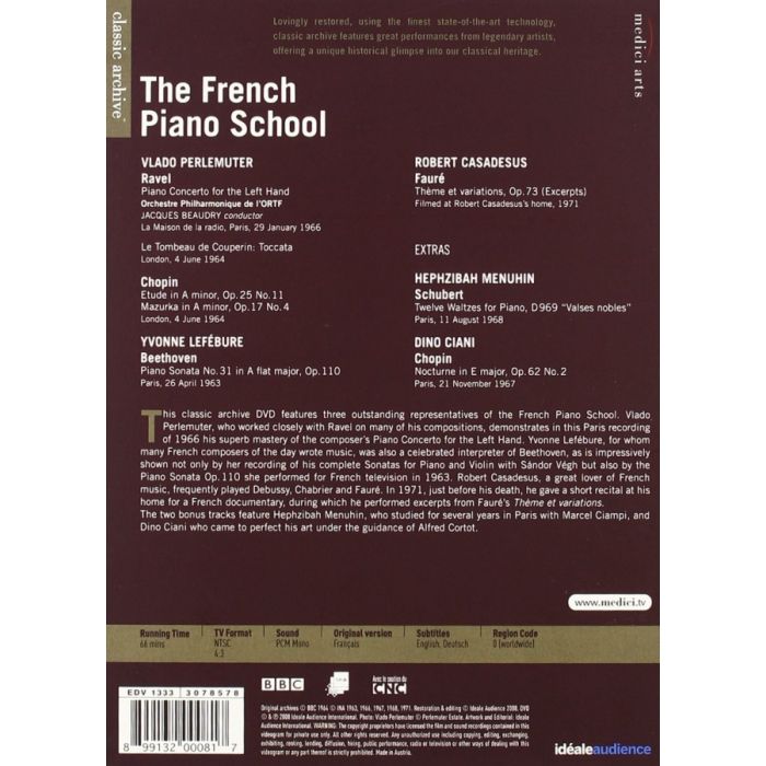 CLASSIC ARCHIVE: THE FRENCH PIANO SCHOOL - slide-1