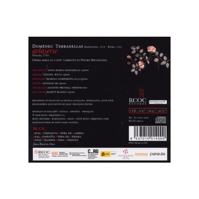 Terradellas: Artaserse (3 CD) - slide-1