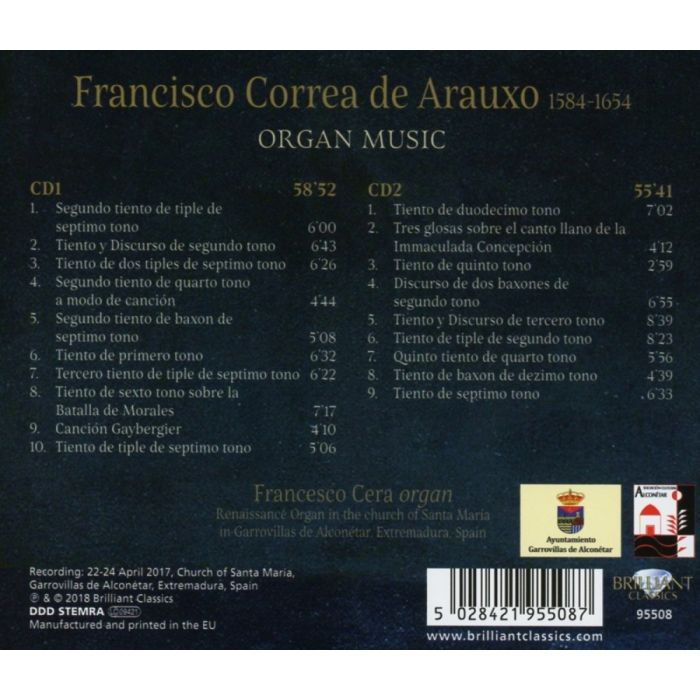 Correa de Arauxo: Organ Music - slide-1