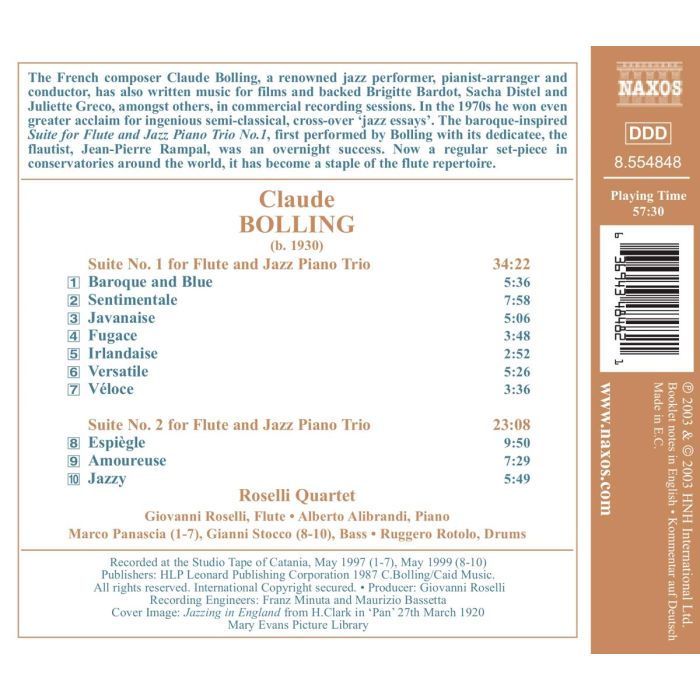 BOLLING: Suites for Flute & Jazz Pian - slide-1