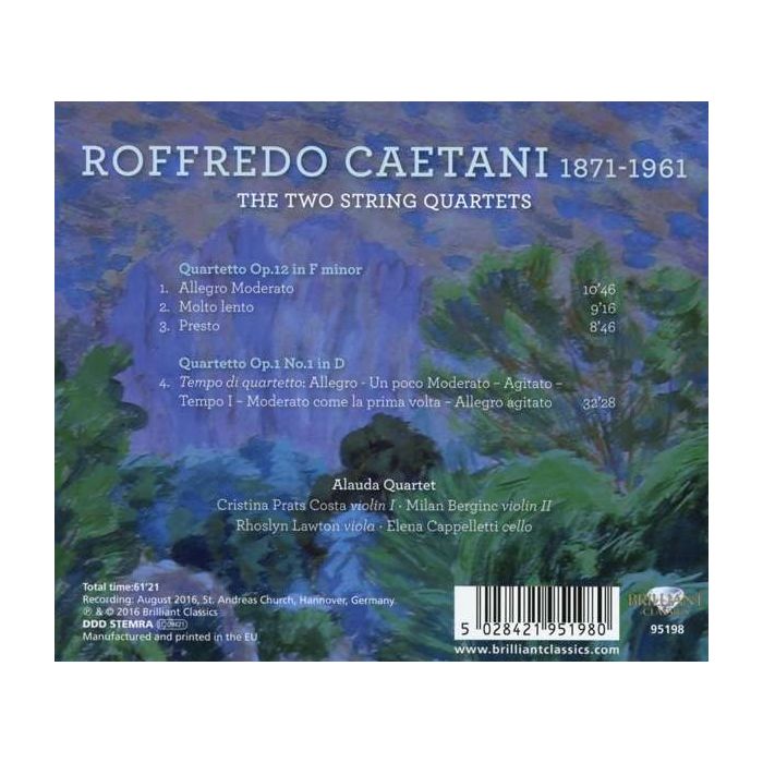 Caetani: The Two String Quartets - slide-1