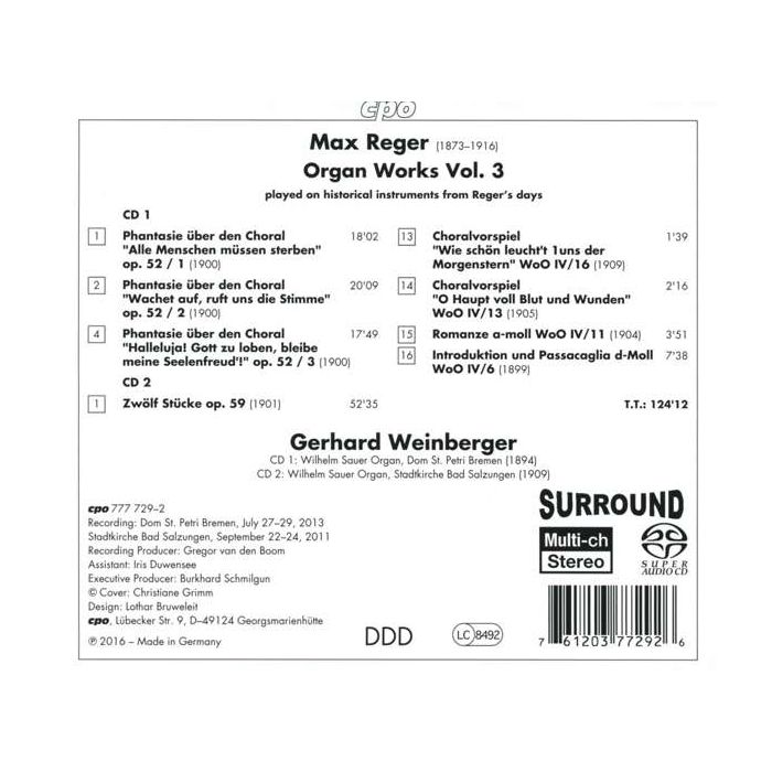 Reger: Organ Works Vol. 3 - slide-1