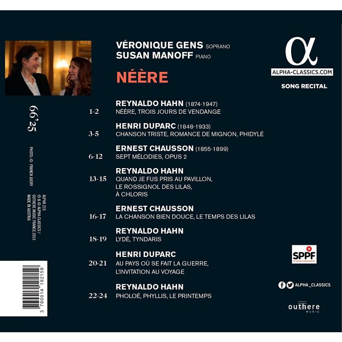 HAHN/ CHAUSSON/ , DUPARC: Néère - slide-1