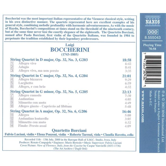 BOCCHERINI: String Quartets op.32, nos. - slide-1