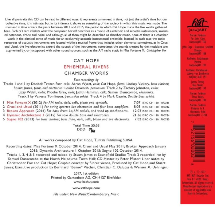 Hope: Ephemeral Rivers - Chamber works - slide-2