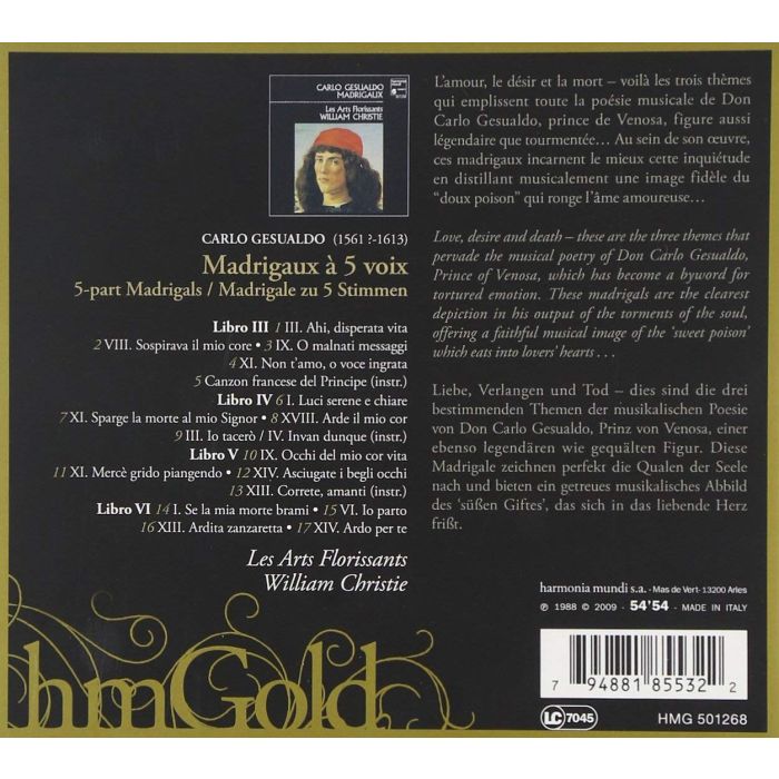 Gesualdo: Madrigals - slide-1