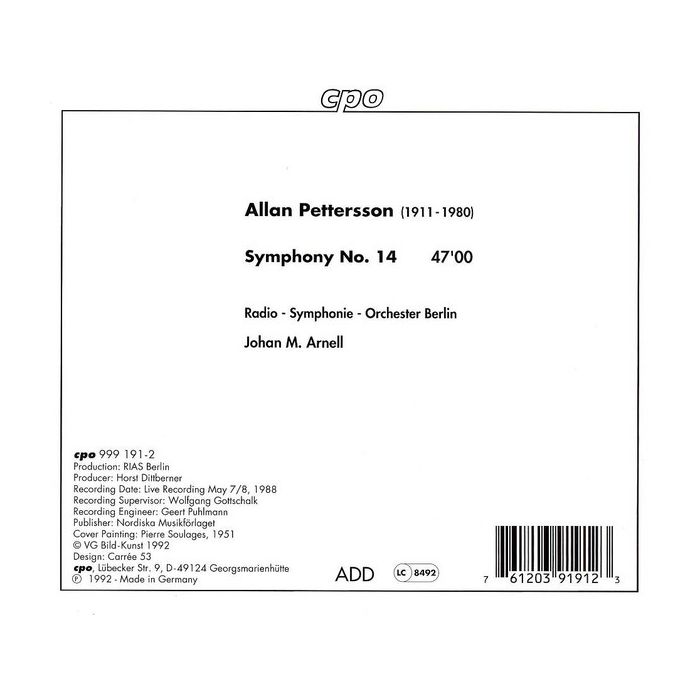 PETTERSSON: Symphony no. 14 - slide-1