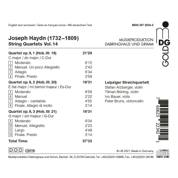 Haydn: String Quartets Vol. 14 - slide-1